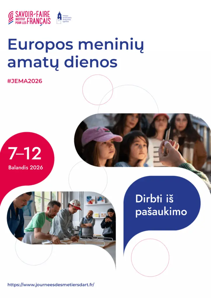 Europos dailiųju amatų dienos 2026 plakatas